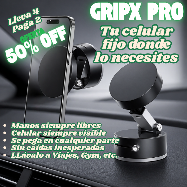 GripX Pro - Tu celular fijo donde lo necesites