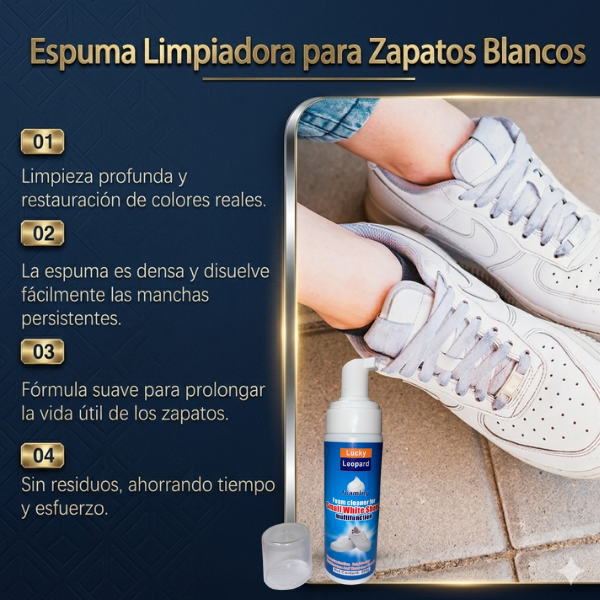 SpumaClear - Zapatillas blancas como el primer día