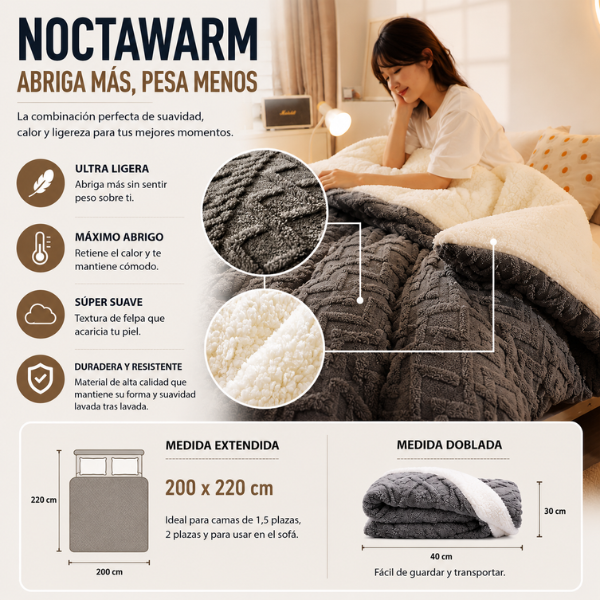 NoctaWarm - Abriga más, pesa menos