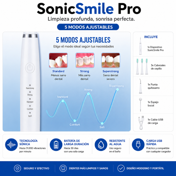 SonicSmile Pro - Dientes blancos sin ir al dentista