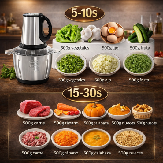 NutriPro - Pica carne y verduras sin esfuerzos