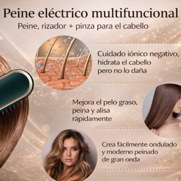 GlossWave - Cabello liso y brillante en 30 segundos