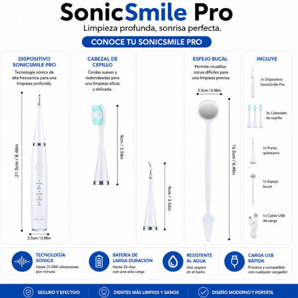 SonicSmile Pro - Dientes blancos sin ir al dentista