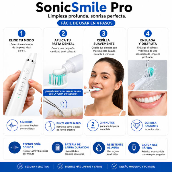 SonicSmile Pro - Dientes blancos sin ir al dentista