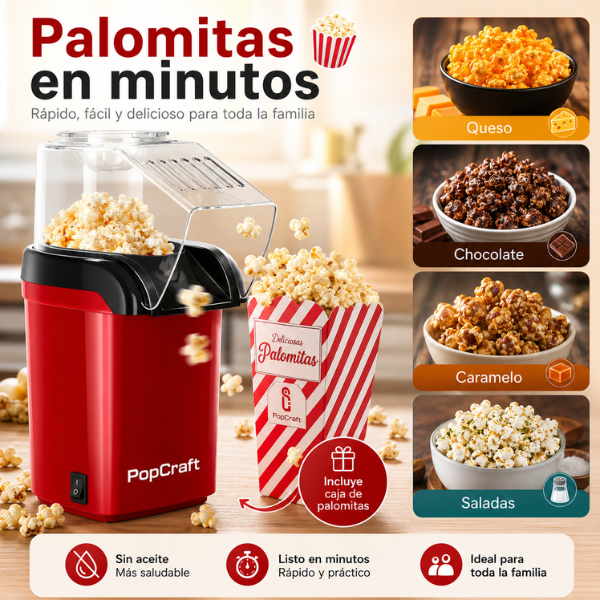 PopCraft - Palomitas caseras a tu gusto en minutos