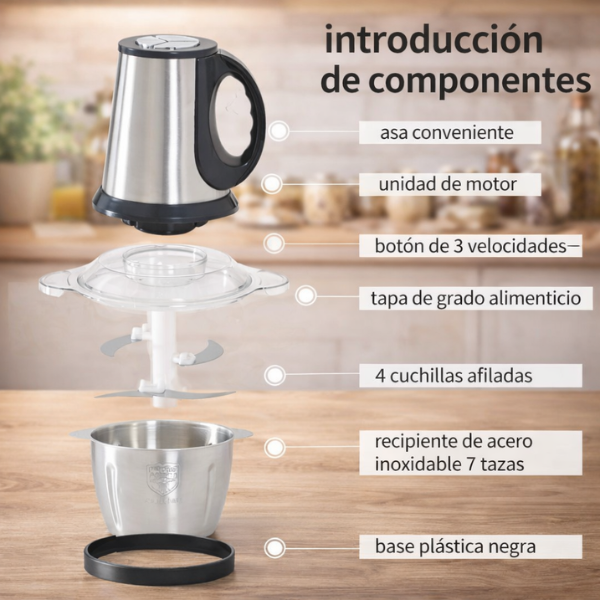 NutriPro - Pica carne y verduras sin esfuerzos