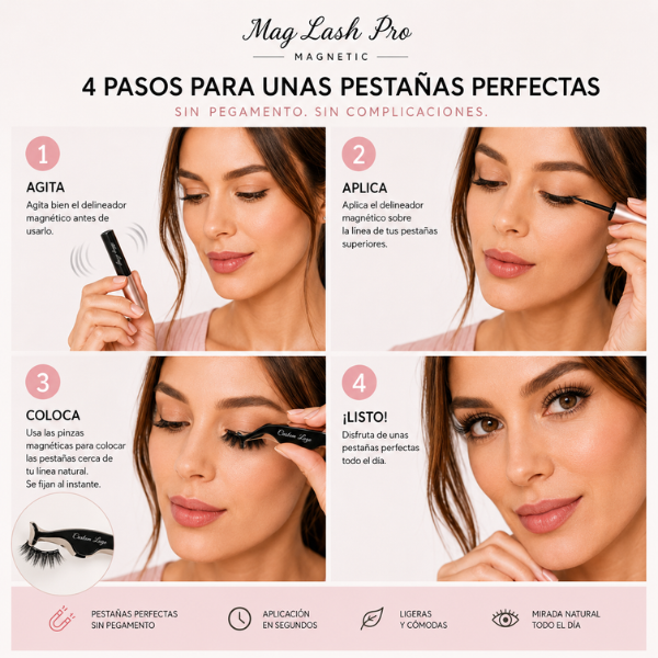 MagLash Pro - Pestañas perfectas sin pegamento.