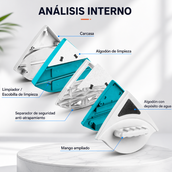 WinMag Pro - Vidrios limpios desde adentro, sin riesgo