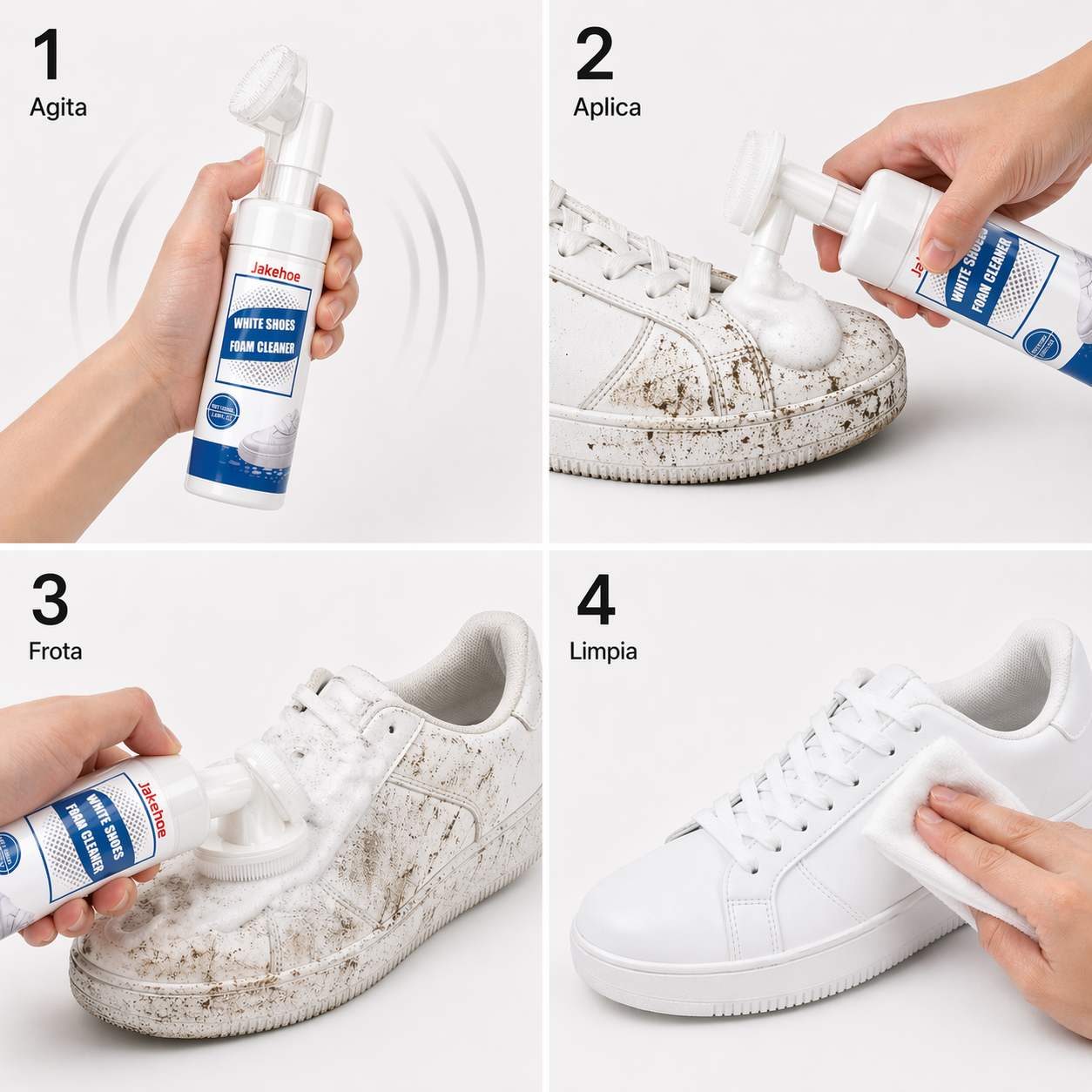 SpumaClear - Zapatillas blancas como el primer día