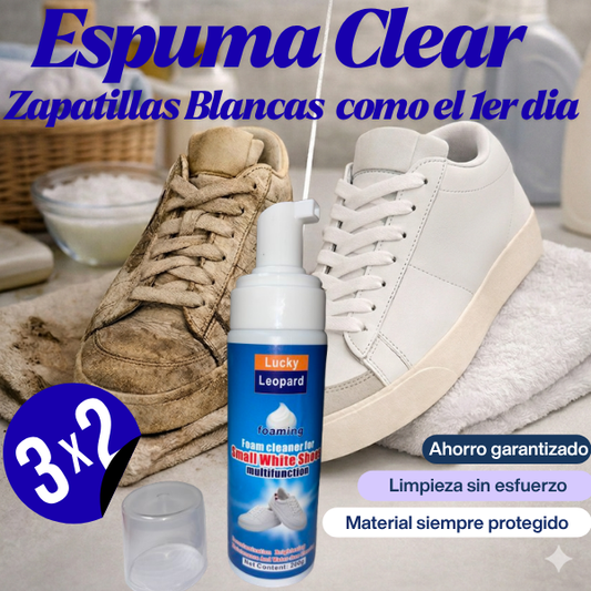 SpumaClear - Zapatillas blancas como el primer día