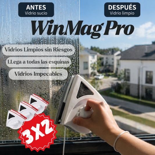 WinMag Pro - Vidrios limpios desde adentro, sin riesgo